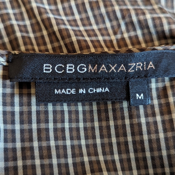 BCBG Max Azria dress strapless with halter strap and balloon hemline size M. - Picture 6 of 6